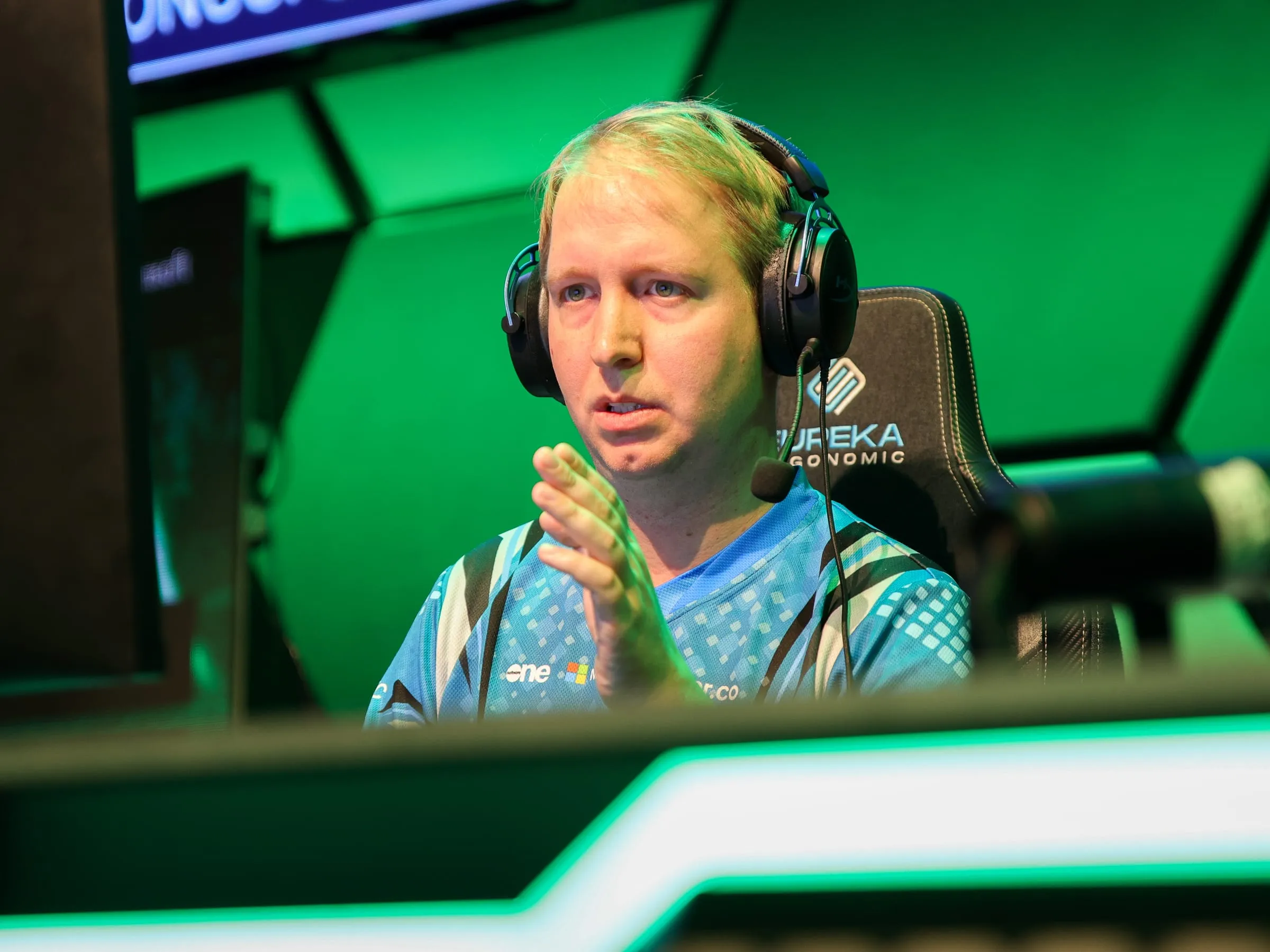 Jakub Pomykalski competing at the Microsoft Excel World Championship